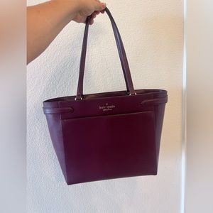 Large purple Kate Spade tote